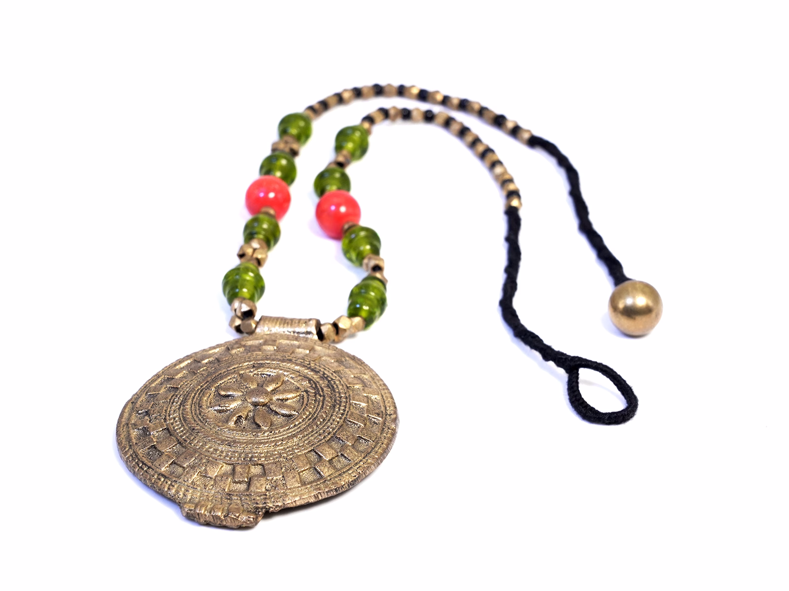 Beaded Neckpiece Dokra Pendant – GI Craft from Chhattisgarh